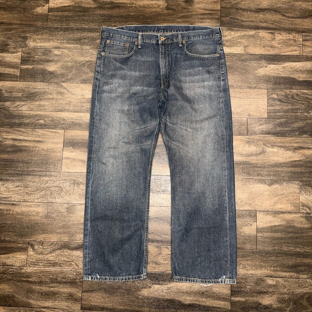 Levi's 569 Relaxed Fit Straight Leg Dark Wash Jeans Men's 38x30 Preowned